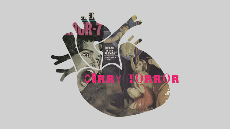 Nondescript Curry Horror shirt design, 2013 by Maya Walker